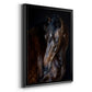 Sunlit Horses I - Modern Framed Canvas Print