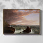 Views Across Frenchman's Bay from Mt. Desert Island, After a Squall, 1845 - Floater Framed Canvas Print