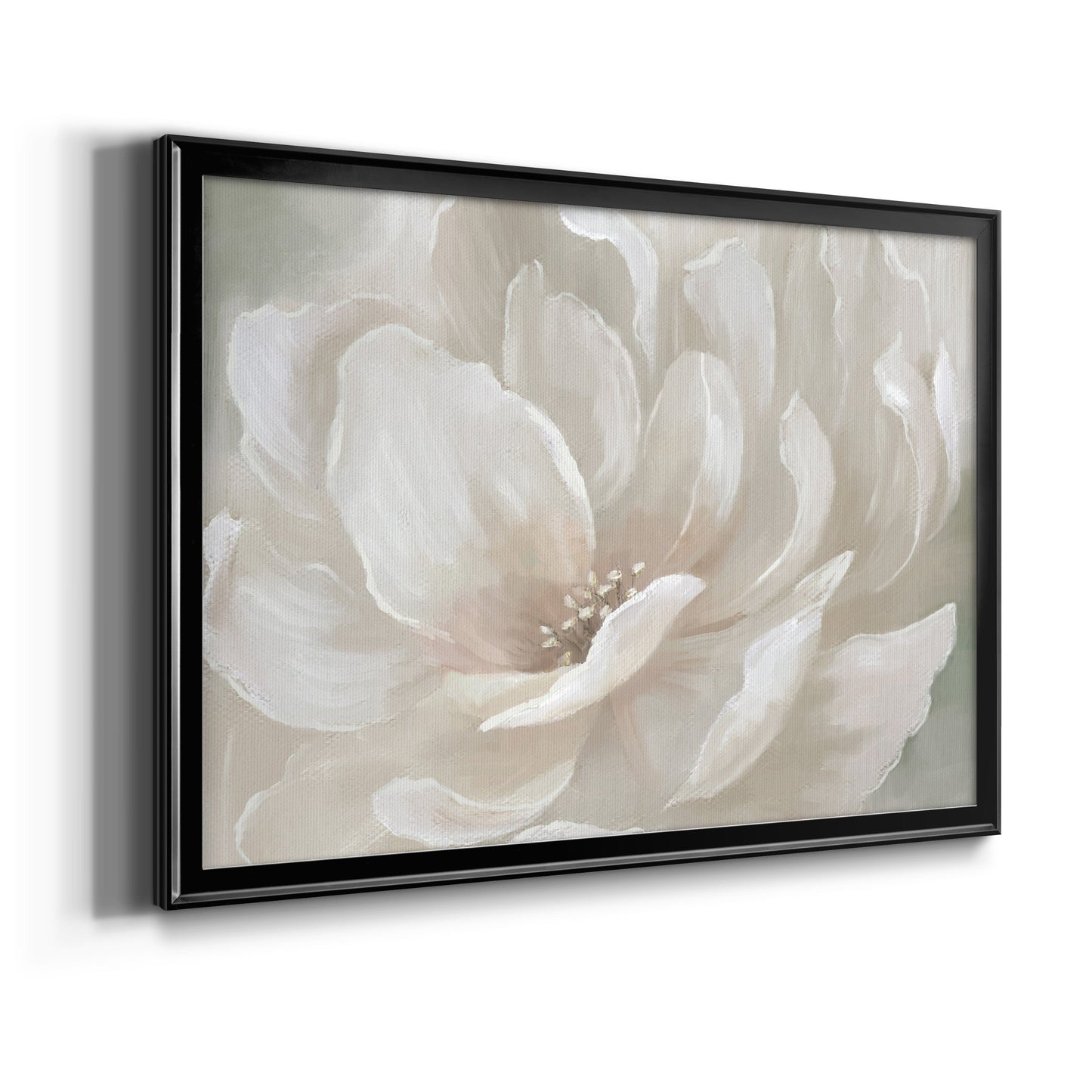 Peach Perfect - Modern Framed Canvas Print