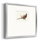 Pheasant Splash 2 Premium Framed Print Double Matboard