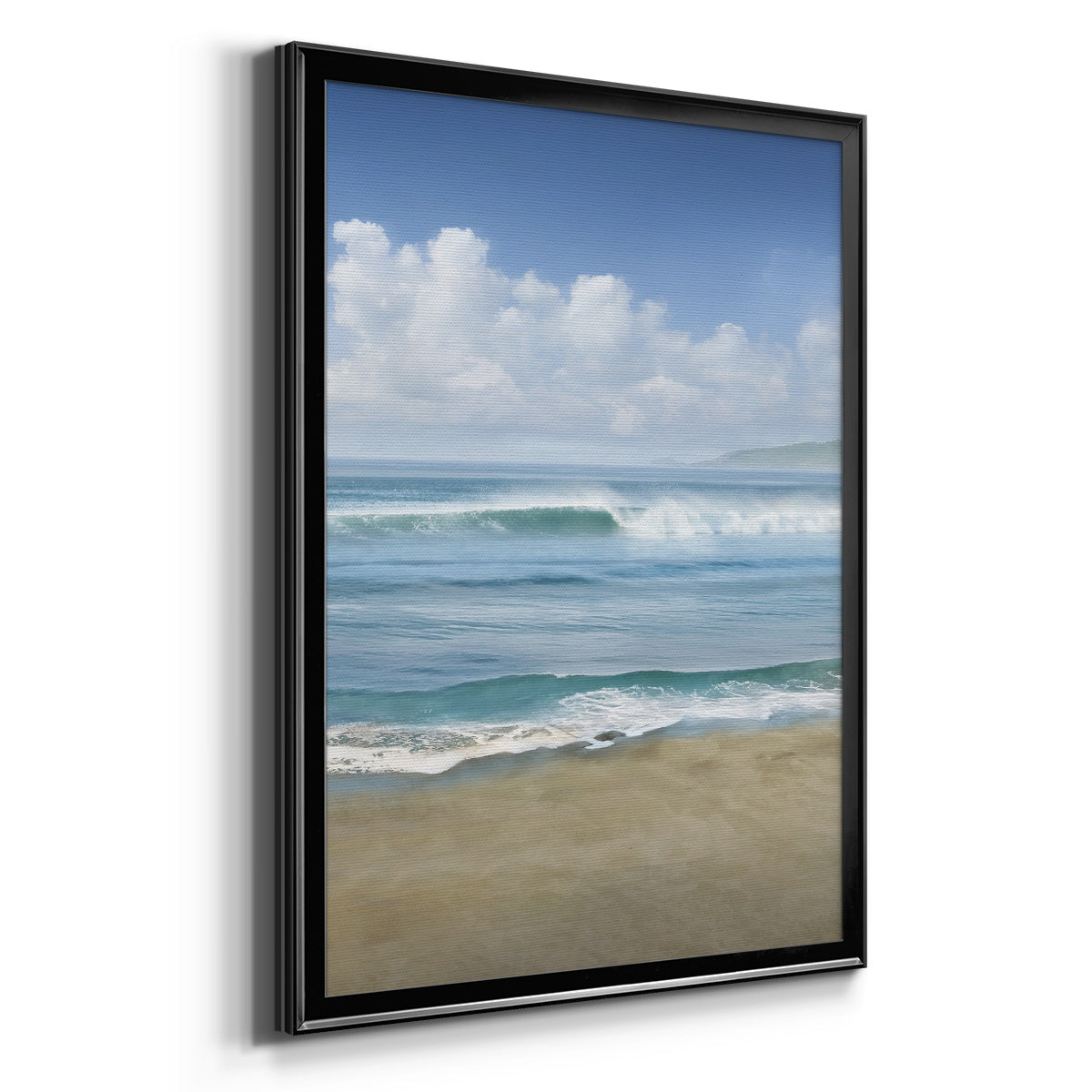 Timeless Waves - Modern Framed Canvas Print