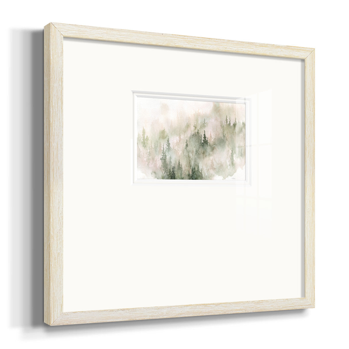 Misty Mountain Sides Premium Framed Print Double Matboard