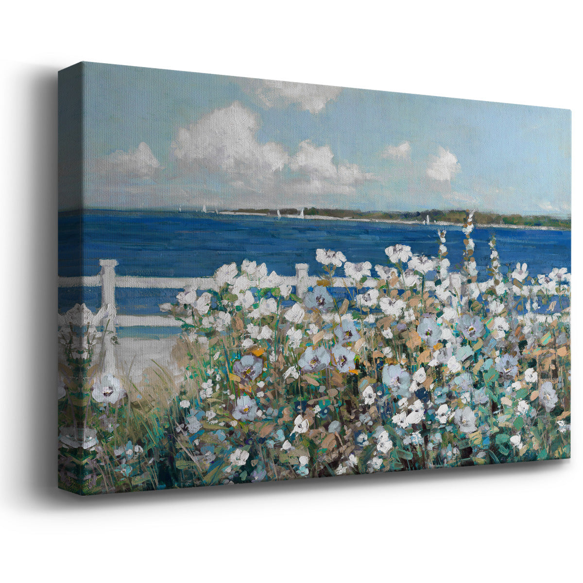 Bayside Garden Premium Gallery Wrapped Canvas - Ready to Hang