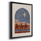 Boho Nativity II - Modern Framed Canvas Print