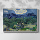 Olive Trees with the Alpilles in the Background, 1889 - Floater Framed Canvas Print