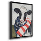 American Cow I - Modern Framed Canvas Print