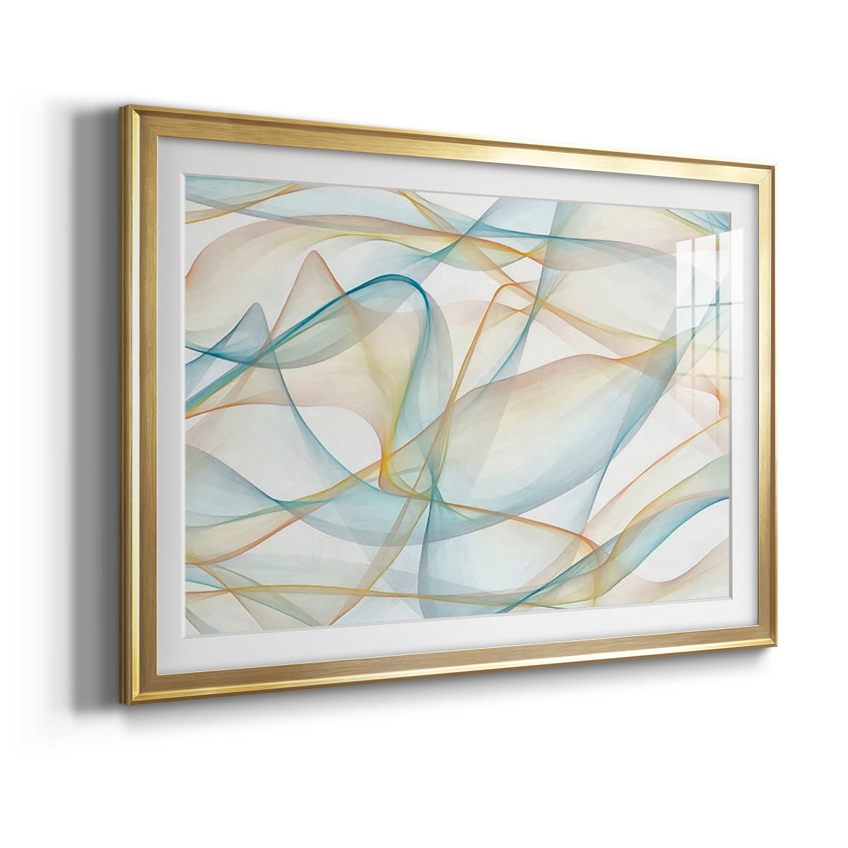 Curves and Waves V - Modern Framed Art Print