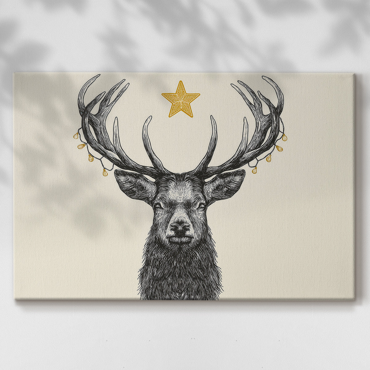 Tinsel-Gold Snow at Dawn - Canvas Art Print