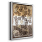 Raffia Palm I - Modern Framed Canvas Print