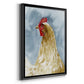 Chicken Portrait I - Modern Framed Canvas Print