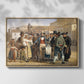 A Charlatan Selling Blacking in the Piazza Barberini in Rome, c. 1840-1849 - Floater Framed Canvas Print