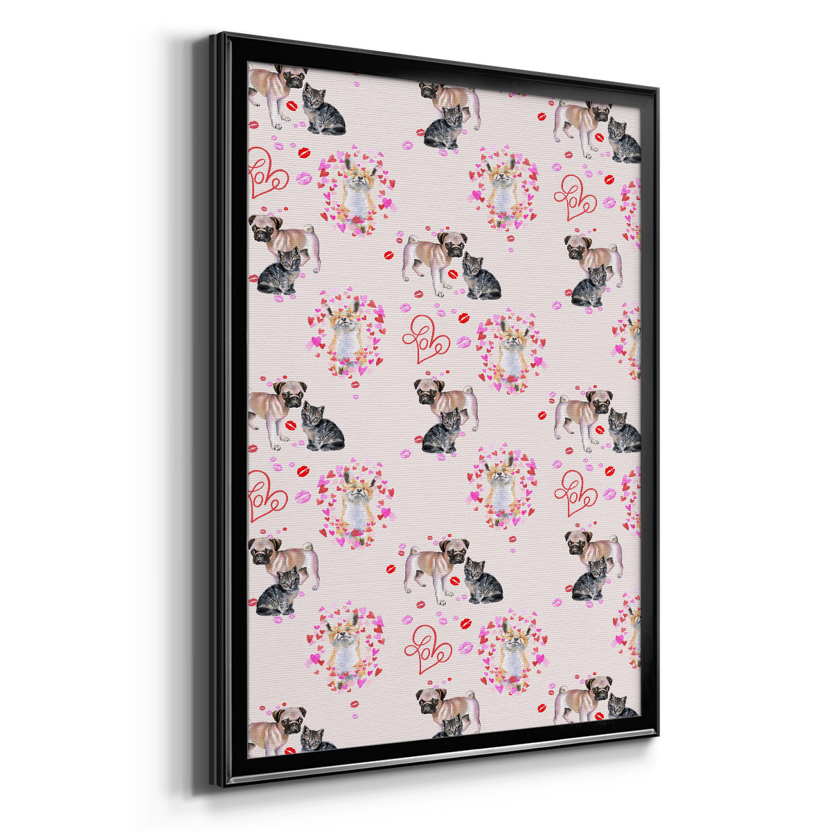 Cute Couture Collection E - Modern Framed Canvas Print