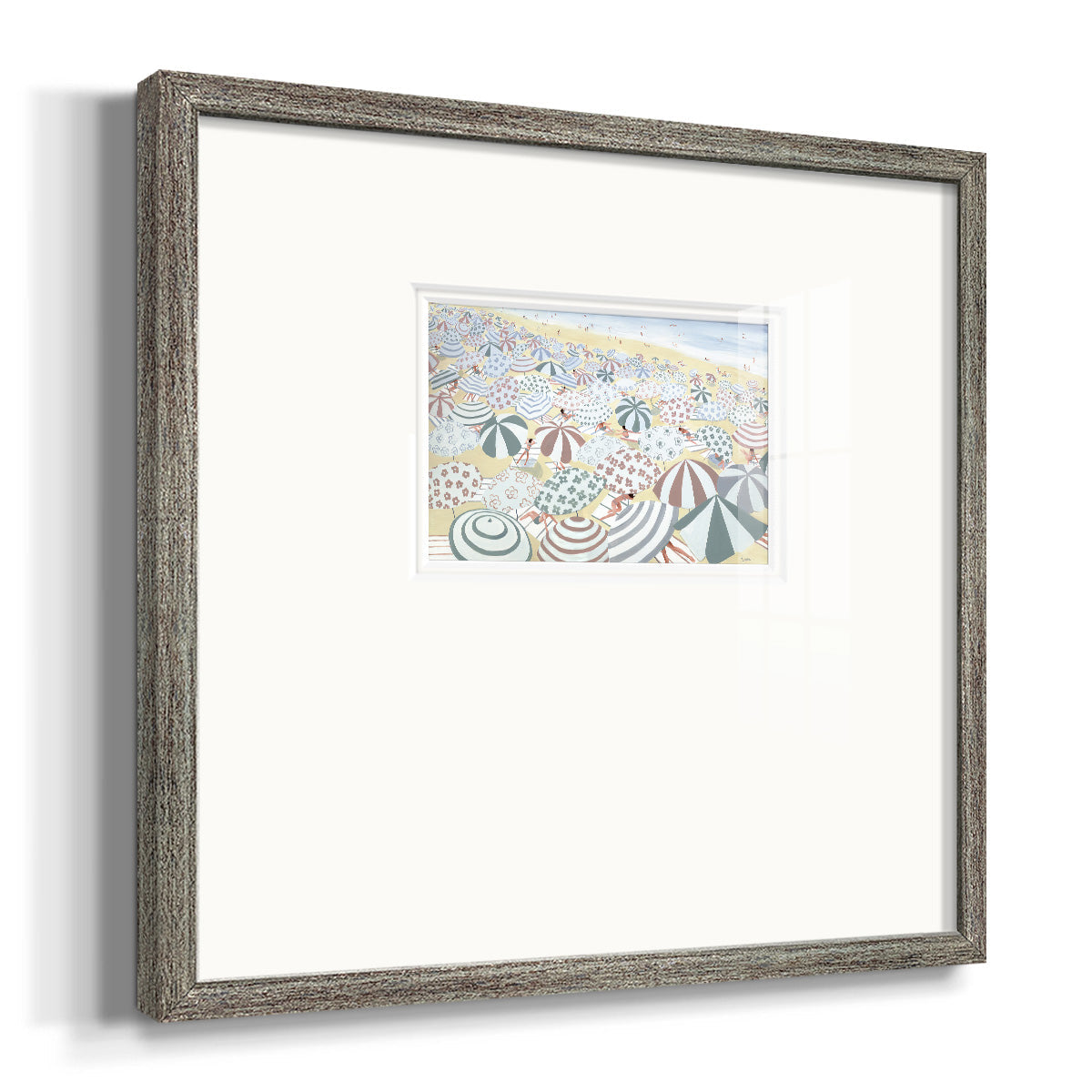 Subtle Beach Premium Framed Print Double Matboard