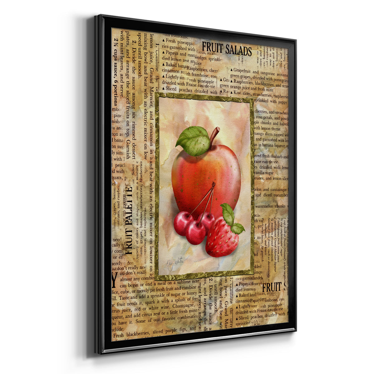 Mixed Fruit I - Modern Framed Canvas Print