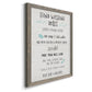 Stay Safe Rules - Premium Canvas Framed in Barnwood - Ready to Hang