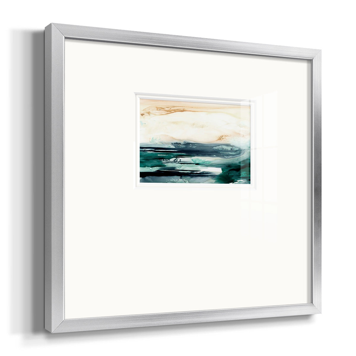 Sea Foam Flow II Premium Framed Print Double Matboard