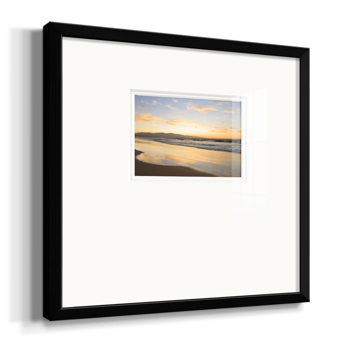 Peaceful Shore Premium Framed Print Double Matboard