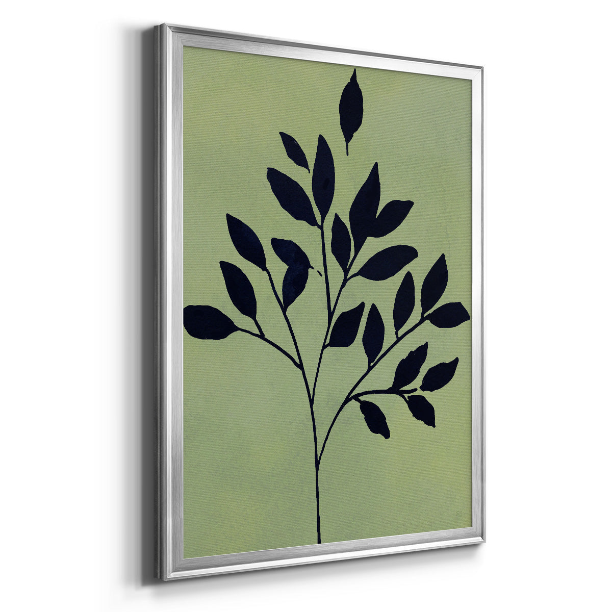 Earthly Botanical I - Modern Framed Canvas Print