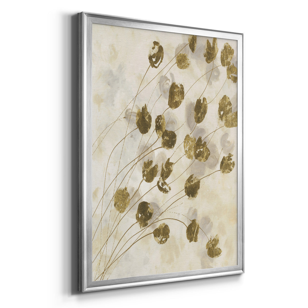 Elegance In Bloom IV - Modern Framed Canvas Print