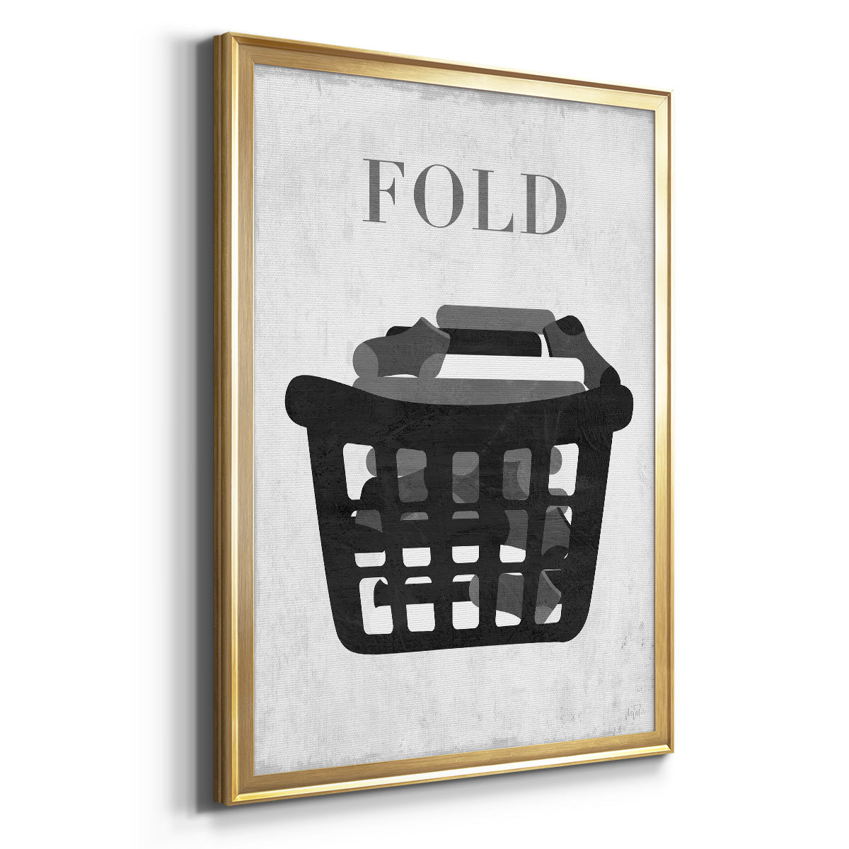 Fold - Modern Framed Canvas Print