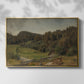 Landscape at Ljan, 1858 - Floater Framed Canvas Print