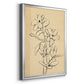 Magnolia Sketch I - Modern Framed Canvas Print