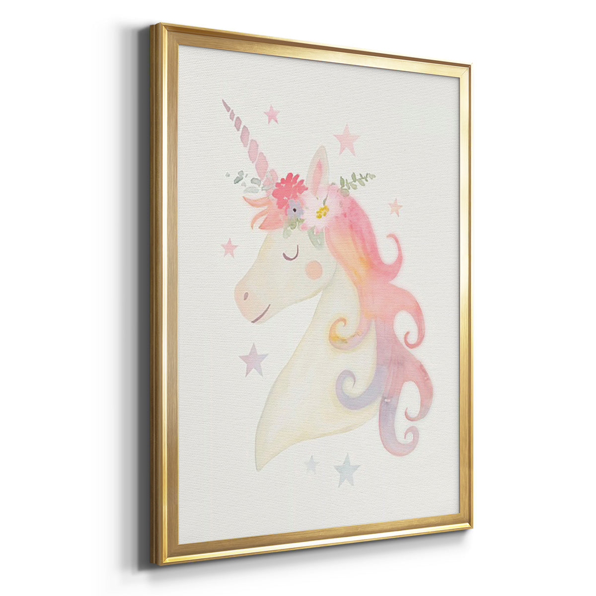 Sweet Unicorn I - Modern Framed Canvas Print