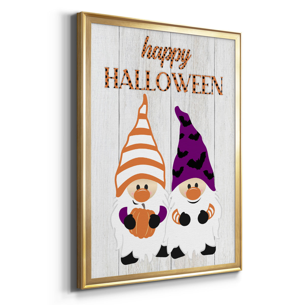 Halloween Gnomes - Modern Framed Canvas Print