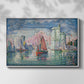 Entrance to the Port of La Rochelle, 1921 - Floater Framed Canvas Print