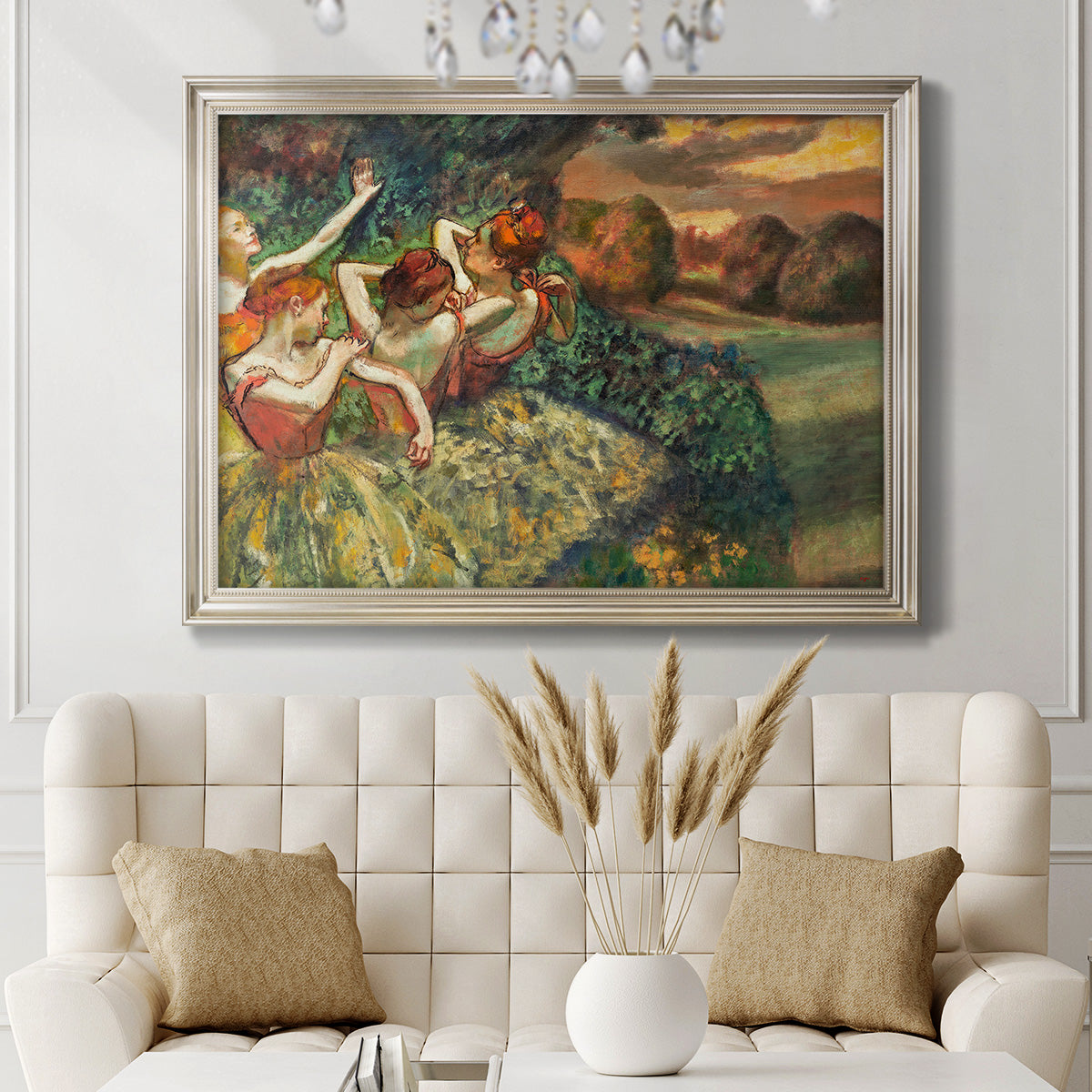 Four Dancers - Ornate Framed Canvas Print