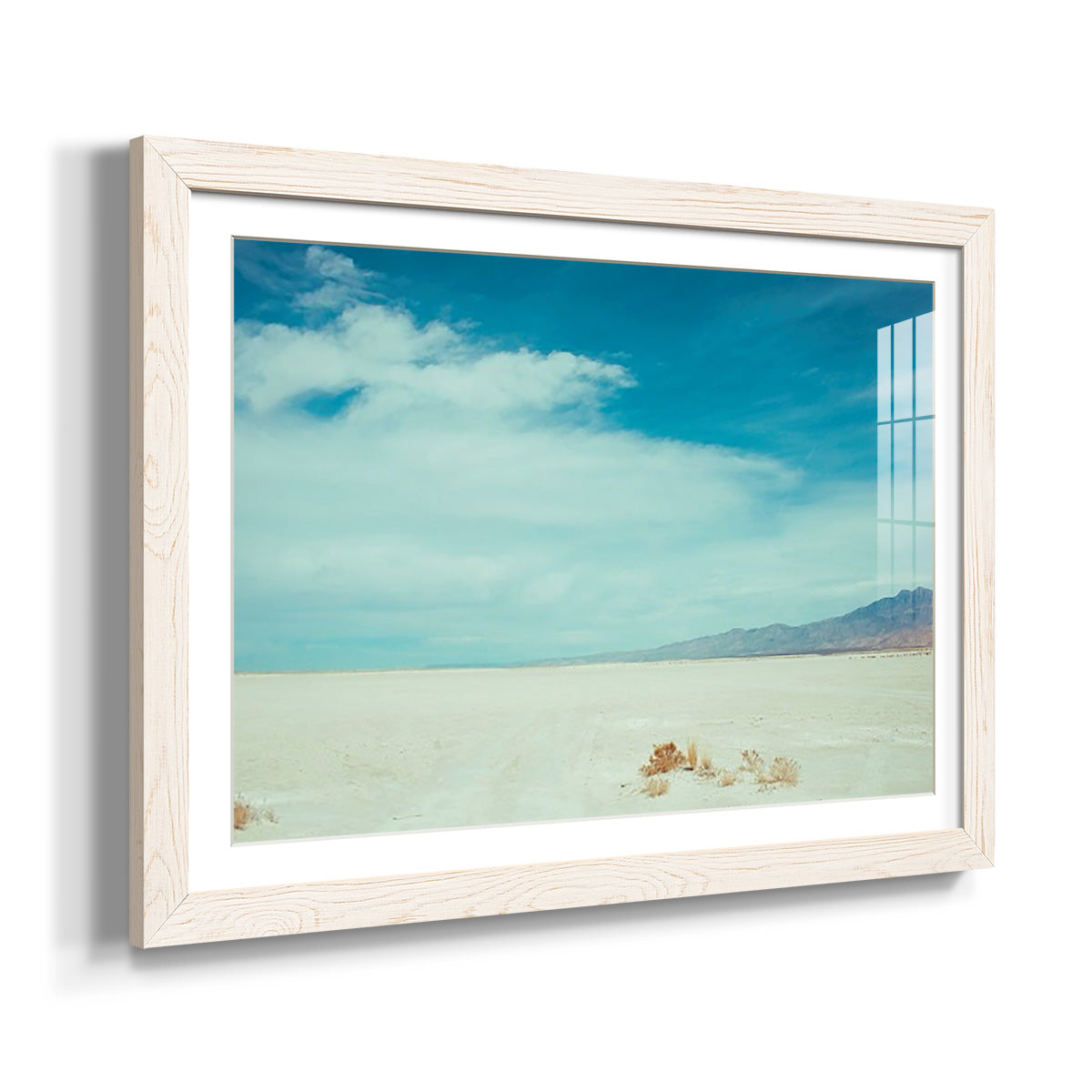 Salt Flat Walk I - Barnwood Framed Art Print