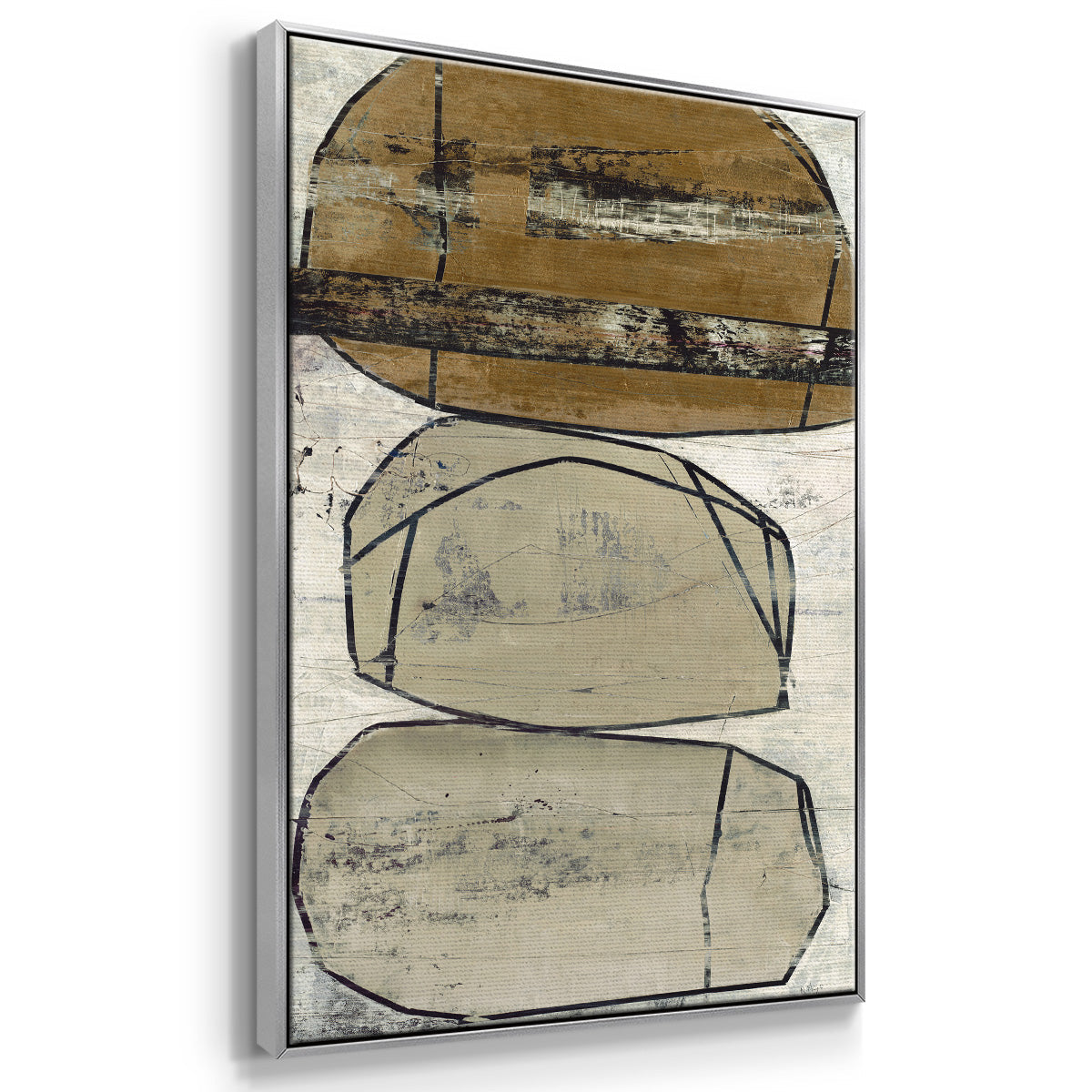 Dim Sum I - Floater Framed Canvas Print
