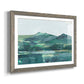 Green Grey Mountains II - Barnwood Framed Art Print