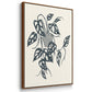 Growing Leaves IV - Framed Premium Gallery Wrapped Canvas L Frame 3 Piece Set - Ready to Hang