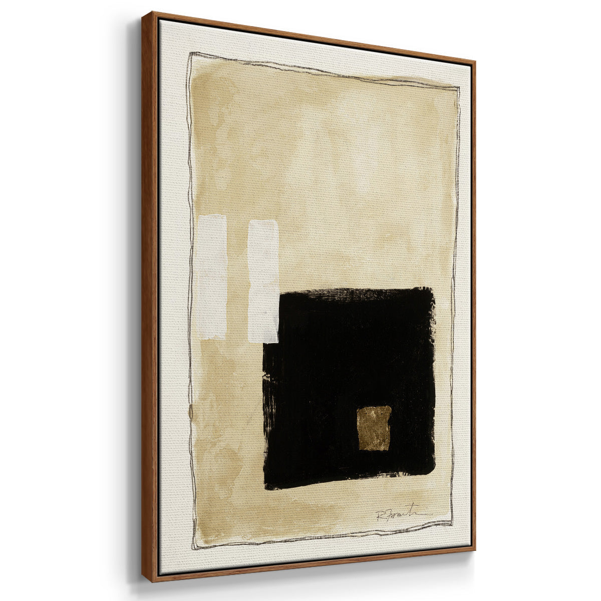 Inner Musing I - Floater Framed Canvas Print