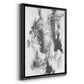 Graphite Abstract III - Modern Framed Canvas Print