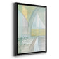 Mint Reflection II - Modern Framed Canvas Print