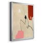 Terra Rosa Abstract II - Modern Framed Canvas Print