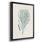 Antique Coastal Coral I - Modern Framed Canvas Print