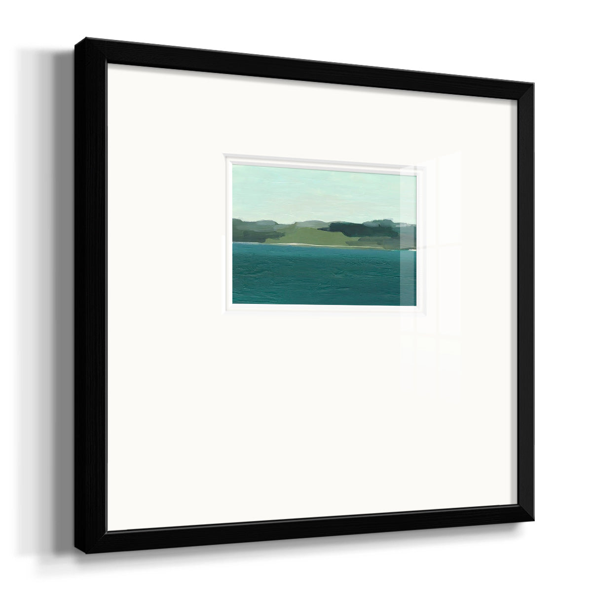 Calming Lake View I Premium Framed Print Double Matboard