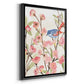 Cherry Blossom Perch II - Modern Framed Canvas Print