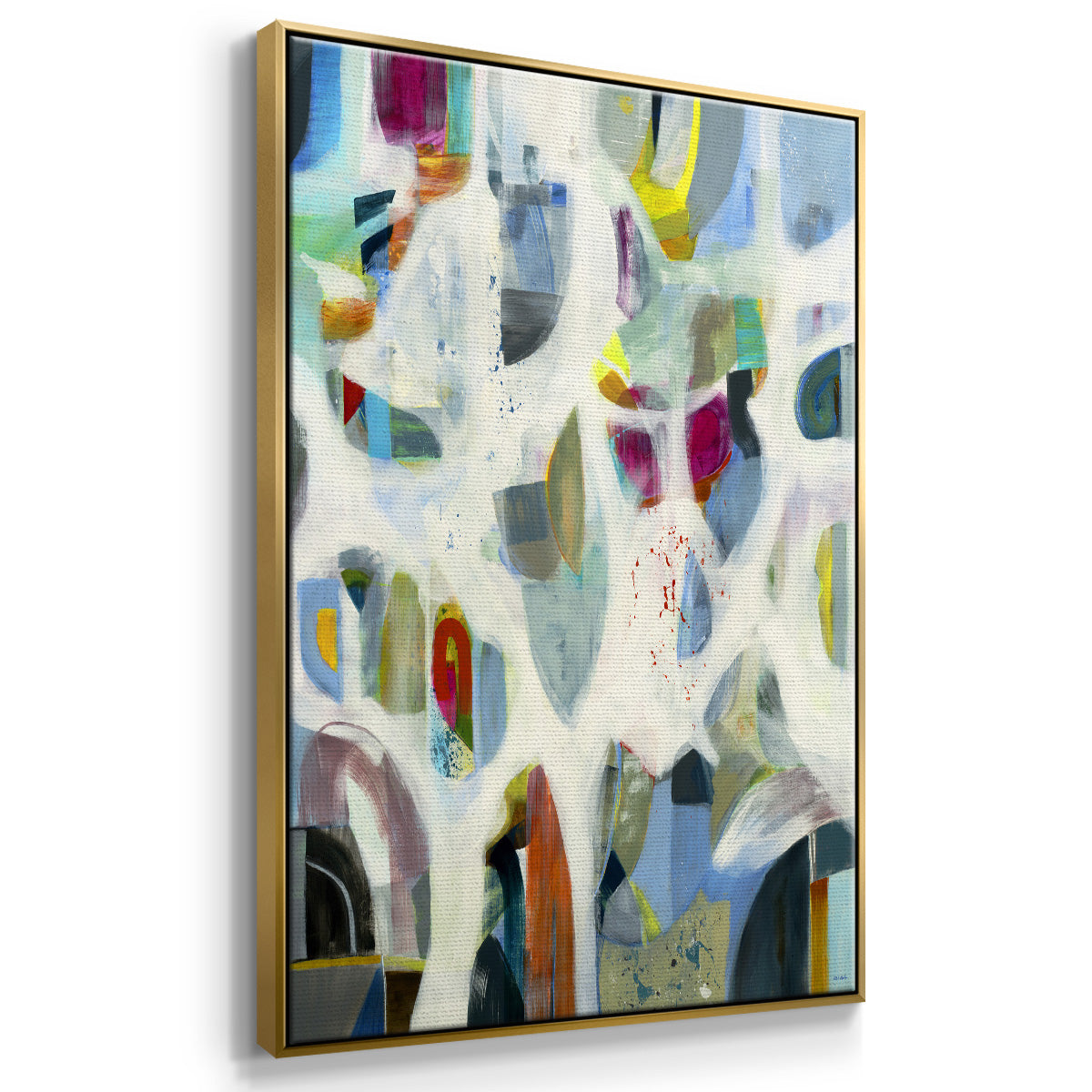 Interaction - Framed Premium Gallery Wrapped Canvas L Frame - Ready to Hang