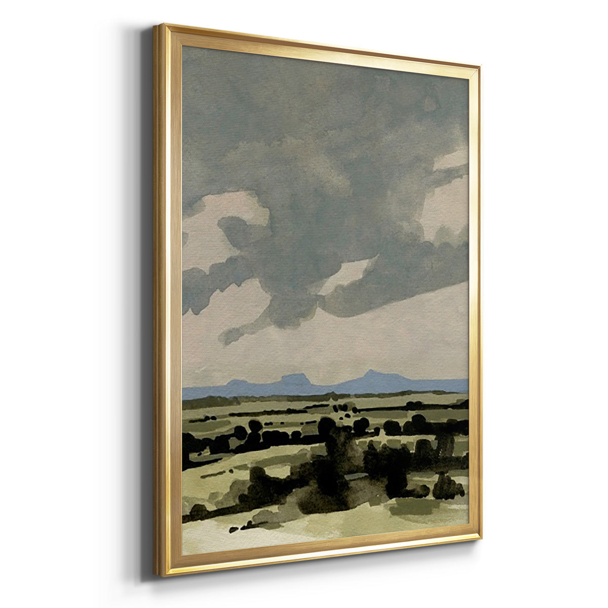 Pink Hazy Sky I - Modern Framed Canvas Print