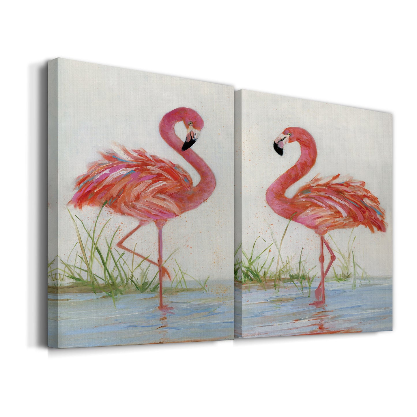 Flamingo I Premium Gallery Wrapped Canvas - Ready to Hang