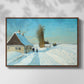 Shoveling Snow on a Beautiful Winter Day, c. 1898 - Floater Framed Canvas Print