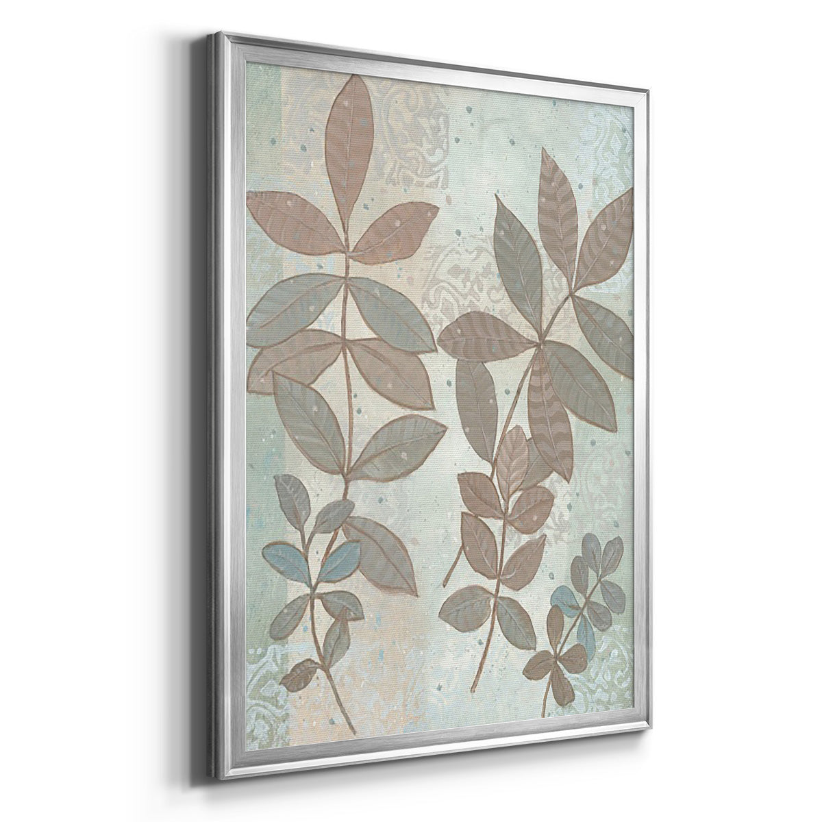 Leaf Cluster I - Modern Framed Canvas Print