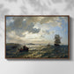 Fresh Breeze on the Norwegian Coast, 1876 - Floater Framed Canvas Print
