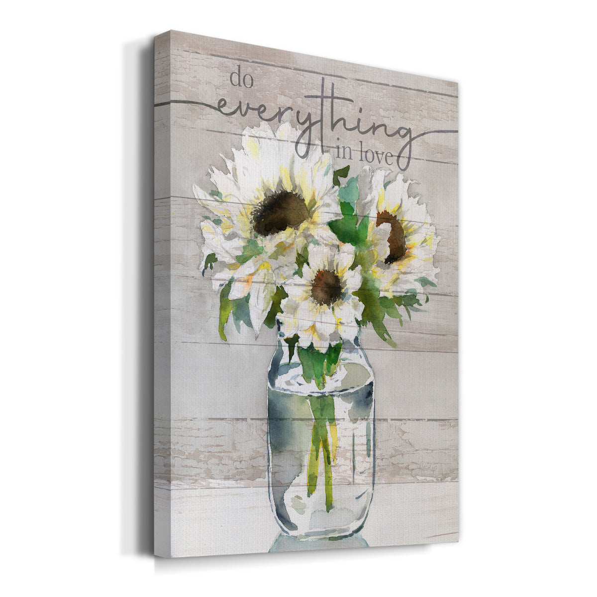 Do Everything In Love Premium Gallery Wrapped Canvas - Ready to Hang