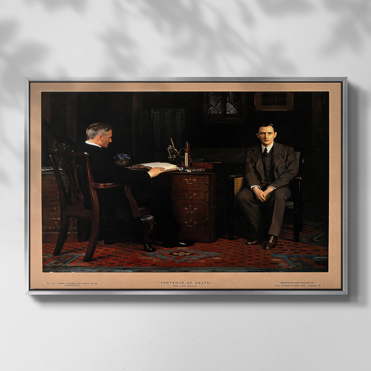 The Sentence of Death, 1908 - Floater Framed Canvas Print