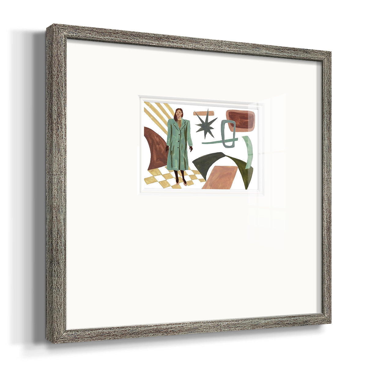 Vintage Vibes II Premium Framed Print Double Matboard